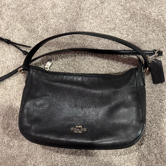 Coach - Black Leather - Purse - Picture 1 of 13